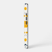 レトロダイジー花柄ビーチタオル iPhoneケース (左側面)