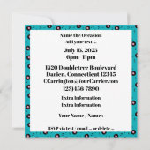 レトロダイナーへの招待 招待状 (裏面)