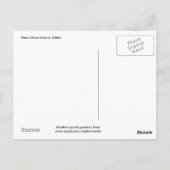 レトロダイナーインテリア1950s ポストカード (裏面)