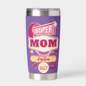 レトロダイナーサインすごいママ 保温保冷タンブラー (背面)