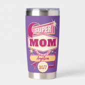 レトロダイナーサインすごいママ 保温保冷タンブラー (正面)