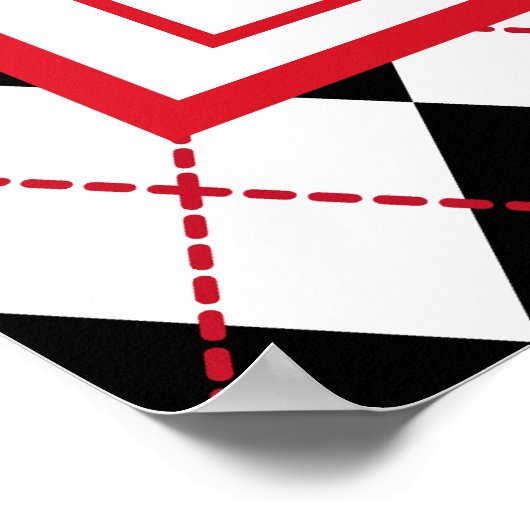 レトロダイナーサインウォールアートポスター ポスター (角)