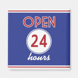 レトロダイナーデザインマグネットオープン24時間 マグネット