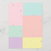 レトロダイナーブライダルシャワーメニュー メニュー (裏面)