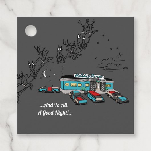 レトロダイナー紙プレート フェイバータグ (正面)