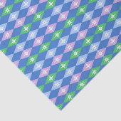 レトロダイヤモンドとスターズブルー&グリーン 薄葉紙 (詳細)