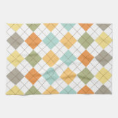 レトロダイヤモンドパターンキッチンタオル キッチンタオル (横)