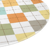 レトロダイヤモンドパターン切削板 カッティングボード (角)