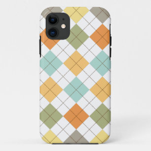 レトロダイヤモンドパターンiPhone 5ケース iPhone 11 ケース