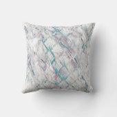 レトロダイヤモンドホワイトアクアインスパイア抽象芸術枕 クッション (裏面)
