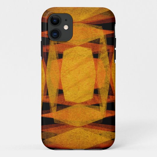 レトロダイヤモンド形状パターン Case-Mate iPhoneケース (裏面)