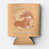 レトロダシュント「人生は気むずかしい」かわいいおもしろい 缶クーラー (正面)