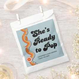 レトロダスティブルーのGroovy Shes Ready to Pop フェイバーバッグ