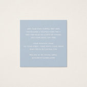 レトロダスティブルー感謝していビジネス挿入カード (裏面)