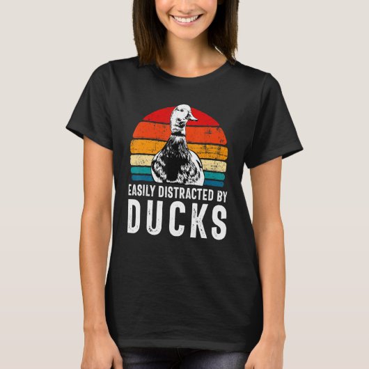レトロダックダックアヒル Tシャツ (正面)