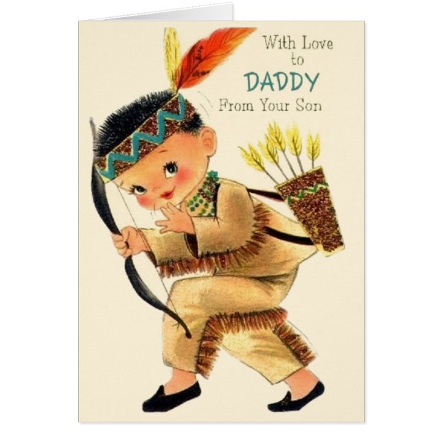 レトロダディーファーザーズデイカードfrom Son (正面)