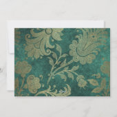 レトロダマスクトナディースクリスマスファミリーフォト シーズンカード (裏面)