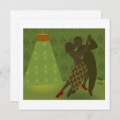 レトロダンスへの招待 招待状 (正面/裏面)