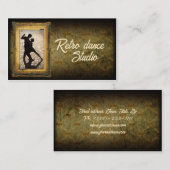 レトロダンススタジオジャズ&タップダンスクラス 名刺 (正面/裏面)