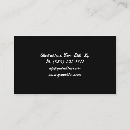 レトロダンススタジオディスコスタイル 名刺 (裏面)