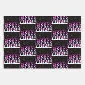 レトロダンスパーティーコレクション ラッピングペーパーシート (正面3)