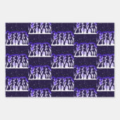 レトロダンスパーティーコレクション ラッピングペーパーシート (正面2)