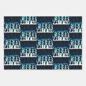 レトロダンスパーティーコレクション ラッピングペーパーシート (正面)