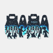 レトロダンスパーティーティール（緑がかった色）ゲーブル フェイバーボックス (折り畳みなし)