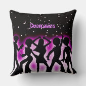 レトロダンスパーティーピンク クッション (裏面)