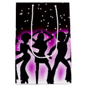 レトロダンスパーティーピンク ミディアムペーパーバッグ (裏面)