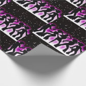 レトロダンスパーティーピンク ラッピングペーパー (角)