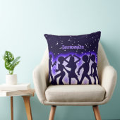 レトロダンスパーティー紫 クッション (椅子)