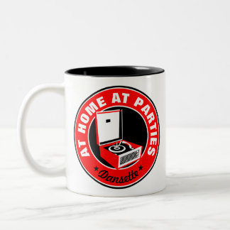 レトロダンゼットバミューダのレコードプレーヤーCoffee Mug ツートーンマグカップ