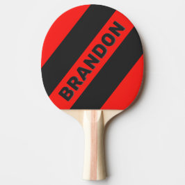 レトロダークはっきりした三ストライプつの名前 卓球ラケット