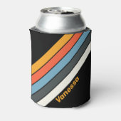 レトロダークストライプのレインボー 缶クーラー (缶裏面)