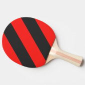 レトロダーク三はっきりしたストライプ 卓球ラケット (横)