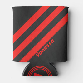 レトロダーク3ストライプ（名前） 缶クーラー