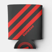 レトロダーク3ストライプ（名前） 缶クーラー (裏面)