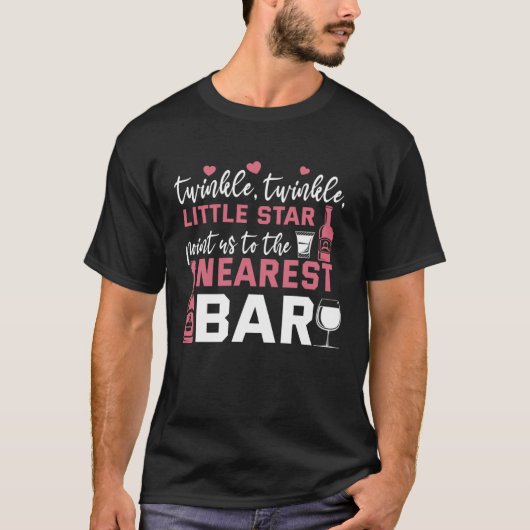 レトロダーク&クラフトビール飲み物または取得D Tシャツ (正面)