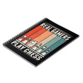 レトロチェスゲーマーボードゲームチェス駒 ノートブック (左側)