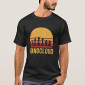 レトロチェスゲームBongcloud開おもしろい始ミーム長 Tシャツ (正面)