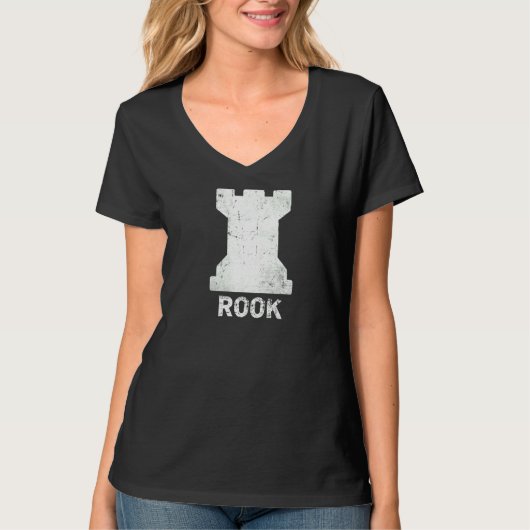 レトロチェスピースキャッスルチェスクラブキャッスルホワイトC Tシャツ (正面)