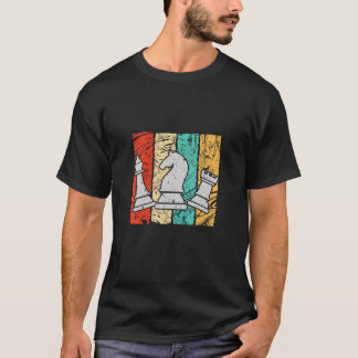 レトロチェスラバーチェスピースビショップ騎士&ルーク Tシャツ
