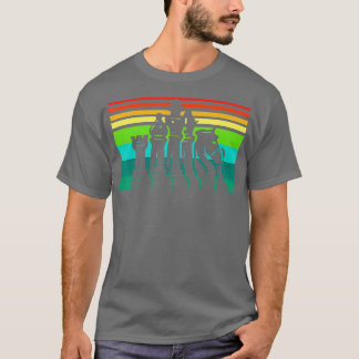 レトロチェスヴィンテージチェスプレーヤー Tシャツ