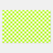 レトロチェス市松模様にパターン1960s ラッピングペーパーシート (正面3)