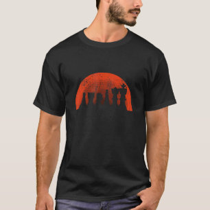 レトロチェス駒チェスプレーヤー8 Tシャツ