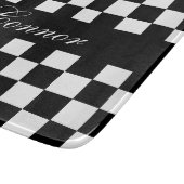 レトロチェッカーボード(白黒)| DIY名 カッティングボード (角)