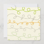 レトロチェックと落書きシック3フォトボーイ誕生 案内状 (裏面)