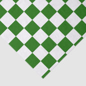 レトロチェッ市松模様にカーボードグリーンクリスマス 薄葉紙 (詳細)