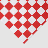 レトロチェッ市松模様にカーボードレッドクリスマス 薄葉紙 (詳細)